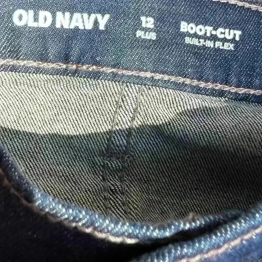 Old Navy Kids Sz 12 Plus Boot Cut Built In Flex Denim Jeans NWT